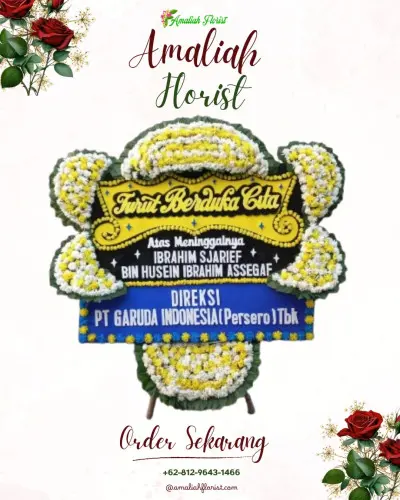 Papan Bunga Duka di Antapan