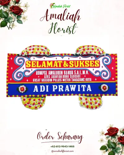 Karangan Bunga Ucapan Selamat di Antapan